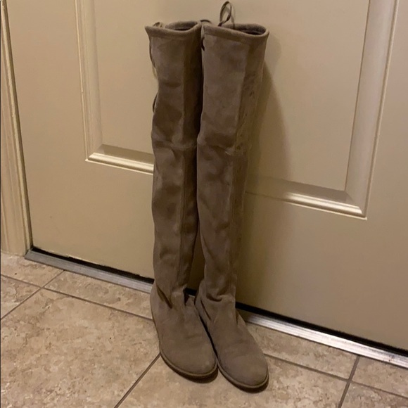 Stuart Weitzman Suede Over-the -Knee Boot - Picture 1 of 6